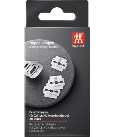 ZWILLING Callus Planer Blades - 20 Stainless Steel Replacement Blades for Foot Care | Individually Packed Solingen Quality - Buy Online on GoSupps.com