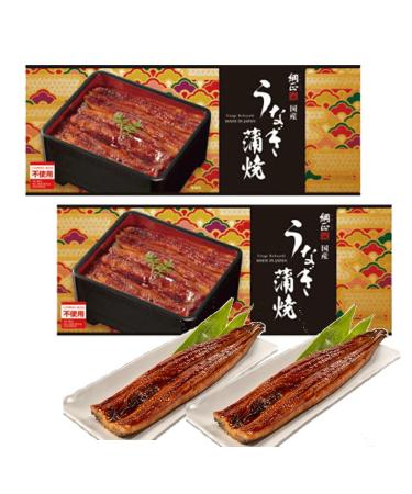 Roasted Eel Unagi Kabayaki - Eel Dipped in Soy Sauce and Broiled Unagi Kabayaki 110g (Pack of 2) Made in Japan 3.9 Ounce (Pack of 2)