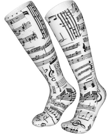 Piano Concert Music Notes Compression Socks for Men & Women - 15-20 mmHg Support for Running & Cycling | Improve Circulation - Buy Online on GoSupps.com