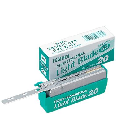 Feather Artist Club ProLight Razor Blades | 3 Pack of 20 | Single Straight Edge Refills for Men Women & Barbers | International Shipping Available - Buy Online on GoSupps.com
