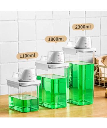 ZNZNANG 2PCS Laundry Detergent Dispenser Beads Container for Fabric Softener Softener Storage Bottle (78oz) 0.5 count (Pack of 2) - Buy Online on GoSupps.com