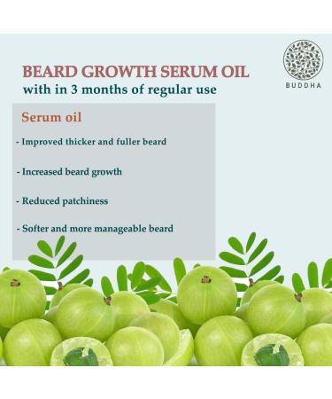 Beard Growth Oil Serum - Ayurvedic Certified - 25ml for Fast Thick Beard Growth - Best Beard Oil & Serum - Buy Online on GoSupps.com