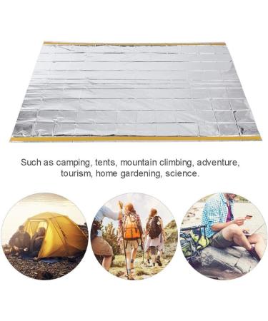 Emergency Survival Sleeping Bag - Cold Weather Thermal Reflective Envelope Tent Insulation - Silver - Buy Online on GoSupps.com