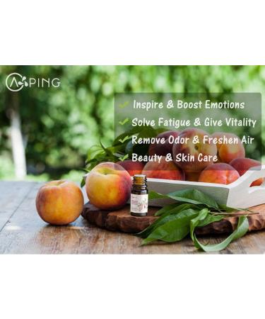 2-Pack Peach Essential Oil - 100% Pure Organic Natural Plant (Prunus persica) Peach Oil for Diffuser Aroma Spa Massage Yoga Perfume Body - 2x10ML - Buy Online on GoSupps.com