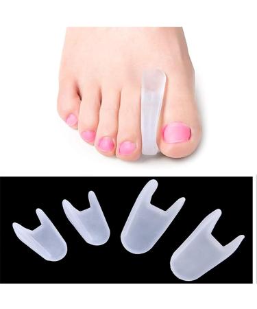 Toe Spreader for Hallux Valgus | Silicone Toe Separator & Bunions Relief | 8 Pack Overlapping Toe Spacer - Buy Online on GoSupps.com