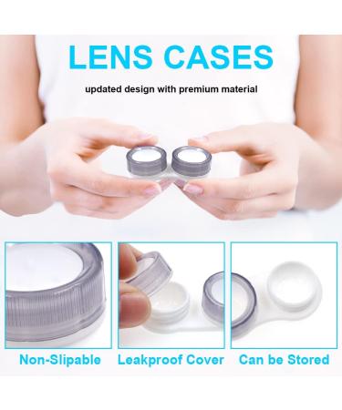 Modixun Contact Lens Container - 20 Transparent Leak-Proof Storage Cases with L/R Marks | Style A - Buy Online on GoSupps.com