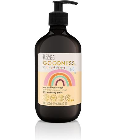Baylis & Harding Goodness Kids Strawberry Swirl Natural Body Wash 500 ml (Pack of 15) - Vegan Friendly Strawberry Swirl Body Wash 500 ml (Pack of 15) - Buy Online on GoSupps.com