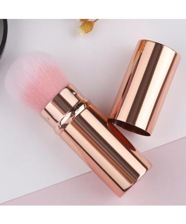 Telescopic Makeup Brush | Multipurpose Telescopic Cosmetics Brushes | Portable Face Makeup Brushes Beginner Friendly Powder Brush for Home Travel Gold - Buy Online on GoSupps.com