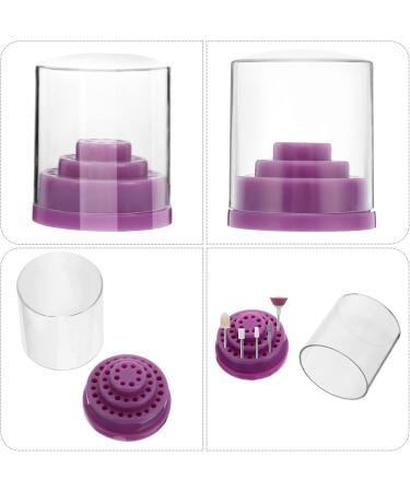 FRCOLOR Nail Drill Bits grinding head box Nail Bit Organizer Holes Bits Displayer nail bit Nail Salon bits for nails Nail Bit manicure pp plastic Tool Nail Drill Bit Storage Holder - Buy Online on GoSupps.com