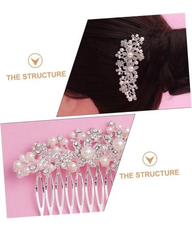 FRCOLOR Hair Accessory for Women Hair Jewels for Women Bridal Hair Clip Bride Hair Clip Pearl Hair Pin Women's Hair Clips Pearl Hair Clip Flower Hair Comb Makeup Earth Tones Miss - Buy Online on GoSupps.com