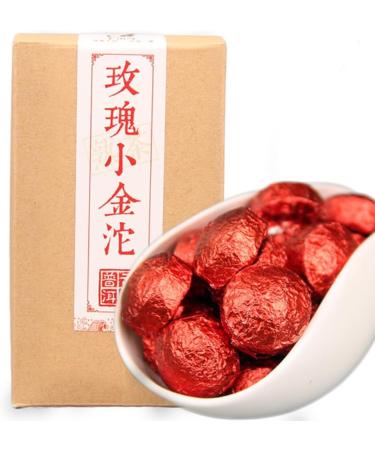 HQZM Chinese 250g Rose Puer Mini Tuocha an exquisite tea with mixed flavors of rose and puer - Buy Online on GoSupps.com