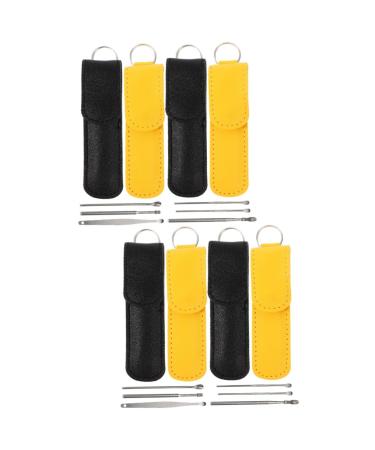 Ipetboom 8sets Metal Ear Wax Picker Set Portable Earwax Removal Kit Professional Ear Cleaner Tool