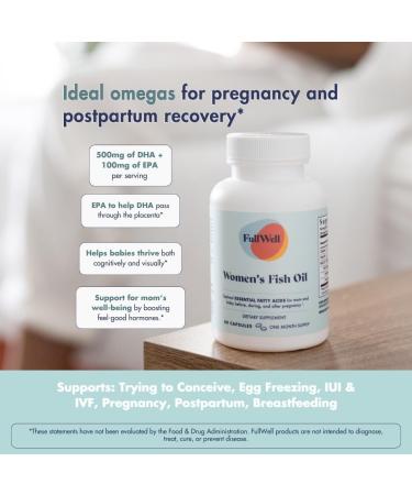 FullWell Prenatal Vitamin + DHA | Omega 3 Fish Oil with DHA & EPA for Brain Development & Nervous System Support | 26+ Vital Nutrients | Dietitian-formulated Non-GMO 3rd Party Tested 30 Servings Unflavored 150 Count (Pac  - Buy Online on GoSupps.com
