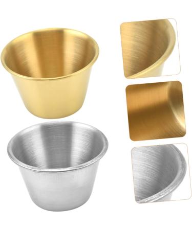 Zerodeko 4pcs Stainless Steel Dipping Sauce Cup Soy Sauce Cup Sushi Dipping Bowl Metal Sauce Cups Ketchup Dip Bowls Soup Japanese Soy Sauce Desert Dishes Household Soy Sauce Bowl - Buy Online on GoSupps.com