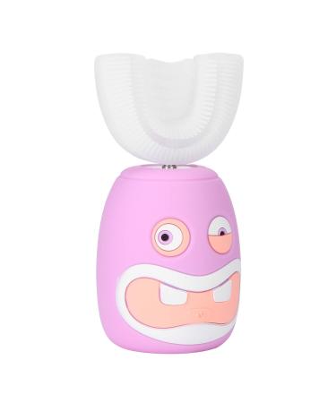 Electric Toothbrush for Children 2-14 U-shaped Head Sonic Vibrating Automatic Brushes with Charging Station