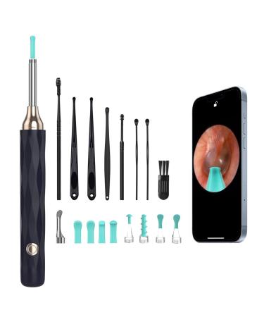 Ear Wax Removal Tool Camera Ear Cleaner with Camera and Light Ear Cleaning Kit 1080P Ear Scope Earwax Remover Picker with 9 Replacement Tips Ear Pick(Blue)