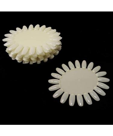 Honbay 12PCS Plastic 20 Tips False Nail Swatches Wheels Nail Art Color Polish Display Wheel for Manicure