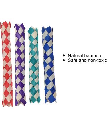 Zerodis 24Pcs Finger Traps - Eco-Friendly Bamboo Chew Toys for Kids & Birds | DIY Party Fun - Buy Online on GoSupps.com
