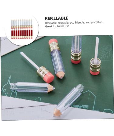 Anneome 20 pi ces Tube Vide Crayon Conteneurs Rechargeables pour et Gloss DIY Transparent et Rouge et tanche Bouteilles Cosm tiques - Buy Online on GoSupps.com
