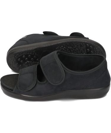 Buy Ortomed Open Orthopedic Shoes for Men & Women - Adjustable Width Sandals with Velcro & Orthopedic Insoles | EU Sizes 36-46 Black - Buy Online on GoSupps.com