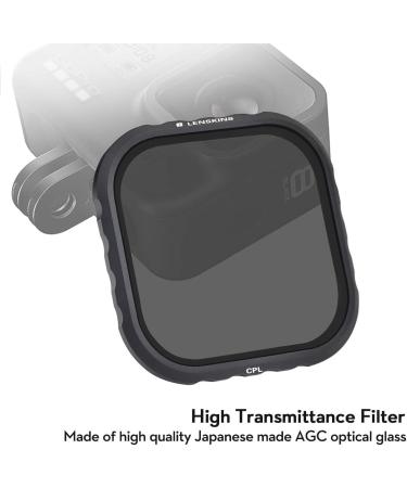 LENSKINS 4-Pack Lens Filter ND8 ND16 ND32 CPL for GoPro Hero 8 Black - Lens Protector and Accessories - Buy Online on GoSupps.com