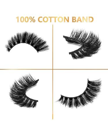 Buy 5 Pairs 18mm 3D Mink Lashes - Fluffy Long Reusable & Wholesale | Dramatic Criss-Cross Eyelashes Extension (MT20 - Buy Online on GoSupps.com