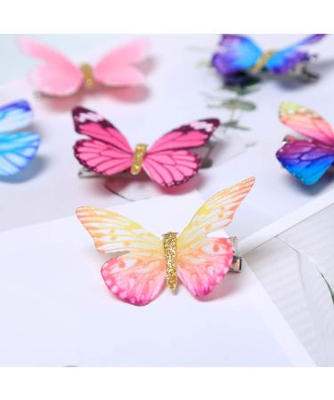 Glitter Butterfly Hair Clips Set for Teens and Women - 18 Pieces - Buy Online on GoSupps.com
