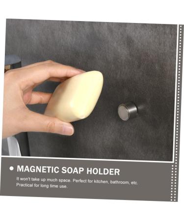 Ciieeo 2pcs Magnetic Soap Holder Stainless Steel Soap Holder Shower Soap Holder Soapdish Soap Holders Soap Stand Bath Trays Bathroom Accessory Magnetic Bathroom Soap Rack Sponge Decorate - Buy Online on GoSupps.com