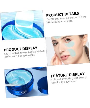 Didiseaon 1 Box Moisturizing Eye Mask Hydrating Eye Mask Eye Mask for Wrinkles Eye Care Mask Anti Wrinkle Mask Eye Pads Moisturizing Eye Patch Abundance Jellyfish Collagen Cosmetic - Buy Online on GoSupps.com