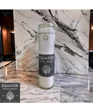 Tree of Life Centering Candle - Enhance Meditation Yoga & Ambiance | Equator Wellness Market - Promotes Health Vitality & Balance - Buy Online on GoSupps.com