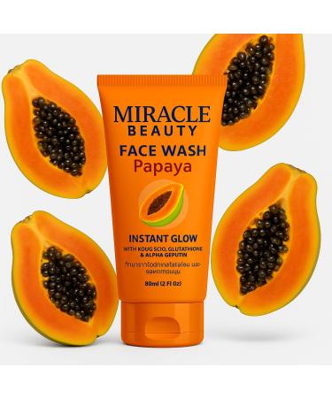 MACARIA Miracle Beauty Papaya Daily Routine Acne Face Wash & Cleanser for Teens By Bangkok Technology