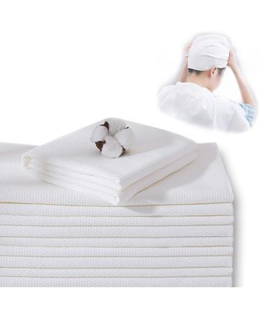 JINYUDOME Disposables Towels 40 Pack Large Hair Towels Disposable Spa Towels for Bathroom 15.75 x 31.5 inches Absorbent & Quick Dry White White 40 Pack