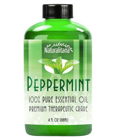 Best Peppermint Oil (4 Oz Bulk) Aromatherapy Peppermint Essential Oil for Diffuser, Topical, Soap, Candle & Bath Bomb. Great Mentha Arvensis Mint Scent for Home & Office
