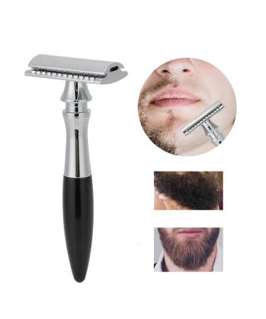 Double Edge Blade Retro Safety Razor - Foldable Stainless Steel Men's Hand Razor (Black) | Razor Epilation Device & Accessories for Hair Removal - Buy Online on GoSupps.com