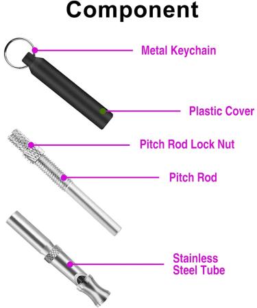 ICOUVA Dog Whistle 2 Pack Professional Ultrasonic Dog Training Whistle With Lanyard Neck Strap Training Assistant for Recall and Barking Control - Buy Online on GoSupps.com