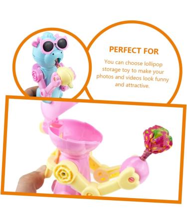 LALADEFIEE 6pcs Lollipop Robot Toy Lollipop Storage To-y Lollipop Case Holder Creative Eat Lollipop Ups Plastic - Buy Online on GoSupps.com