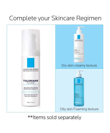 La Roche-Posay Toleriane Sensitive Fluide Protective Moisturizer - Oil-Free Face Moisturizer for Sensitive Skin - Buy Online on GoSupps.com