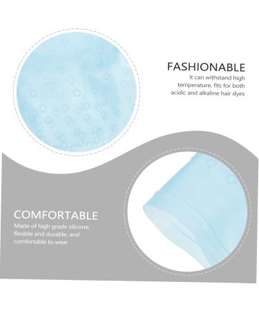 DOITOOL 1 Set Hair Color Highlighter Cap Crochet Outfit Scrub Hat Reusable Hair Cap for Highlights Hair Tinting Dye Hat Hair Tinting Bowl Has Brighten Baked Oil Cap Silica Gel 22X16X1CM Blue - Buy Online on GoSupps.com