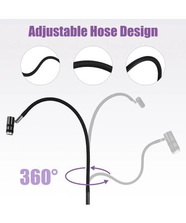 UV Lamp for Eyelash Extensions UV Lash Light for Gel Nails with Foot Pedal UV Light with Touch Dimmable & adjustable Wattage & Flexible Gooseneck Lash Lamp UV Lash Glue Curing Light Black - Buy Online on GoSupps.com