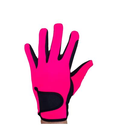 Youth Equestrian Gloves for Girls & Boys Children Gloves All Weather Outdoor Sports Gloves Horse Riding 6 - 8 Years Pink