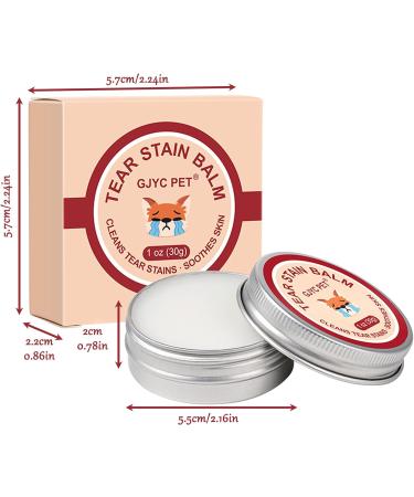 Bisienya Dog Tear Stain Remover Pet Tear Stain Remover Balm Natural Eye Care for Dogs and Cats Tear Stain Remover for Dogs Eyes Gently Cleanses and Restores Sparkling Eyes(30g) - Buy Online on GoSupps.com