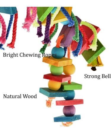 Wonninek Bird Toys Bird Shredding Toys Bird Parrots Chewing Hanging Toys Bird Cage Accessories for Small Parakeets Cockatiels Budgies Conures Love Birds Finches - Buy Online on GoSupps.com