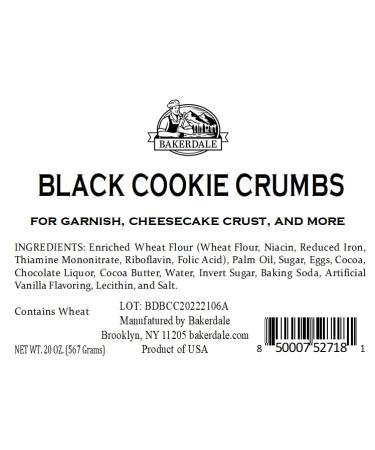 Bakerdale Black Cookie Crumbs: Chocolate Dirt for Crust, Garnish, and Toppings - Buy Online on GoSupps.com