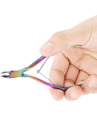 Colorful Nail Clipper Colorful Stainless Steel Titanium Nail Dead Skin Removal Clipper Cuticle Scissors Manicure Pedicure Tool - Buy Online on GoSupps.com