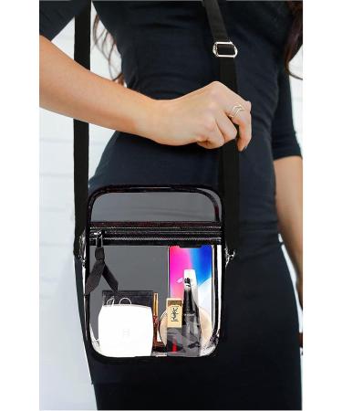 DONGGANGAJI Clear Crossbody Bag - Stadium Approved for Concerts - Black - Buy Online on GoSupps.com