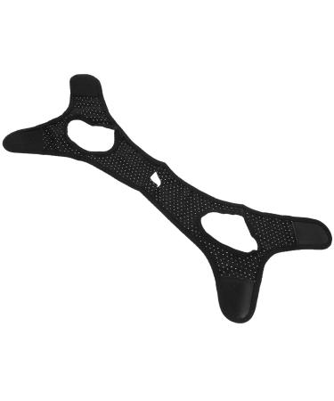 Snoring Solution Anti Snoring Chin Strap Snoring Prevention Strap Anti-Dry Mouth Breathable Chin Strap Effective V Line Lifting Tool for Women Men Users Snoring Relief Strap Black