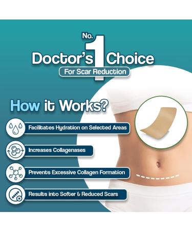 NEDD Silicone Scar Sheets - Pack of 6 Strips for Post-Op Surgery Recovery | Ideal for C-Section, Tummy Tuck, Keloid Scars | Promotes Healing & Recovery - 5.7 X 1.57 - Buy Online on GoSupps.com