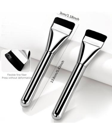 Foundation Brush Flat Makeup Brush Foundation Blending Brush Thin Blade Liquid Foundation Brush Soft Bristles Contour Brush Concealer Brush for Natural Finish 5.4 - Buy Online on GoSupps.com