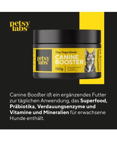 Petsy Labs Canine Booster - Green Lip Mussel Powder (6 x 150g) | Dietary Supplements for Dogs | Boost Immune System & Joint Mobility - Buy Online on GoSupps.com