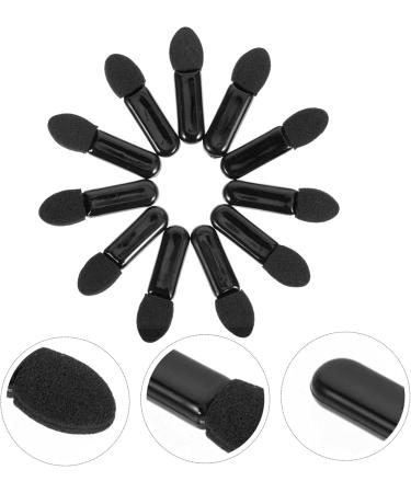 Healeved 300 Pcs Mini Eyeshadow Swab Eyelash Spoolie Mascara Wand Eyeshadow Plastic Black - Buy Online on GoSupps.com